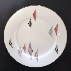 Noritake Tropica MCM Atomic Fish 8" Salad Plate Vintage China Dishes RC228 Pink